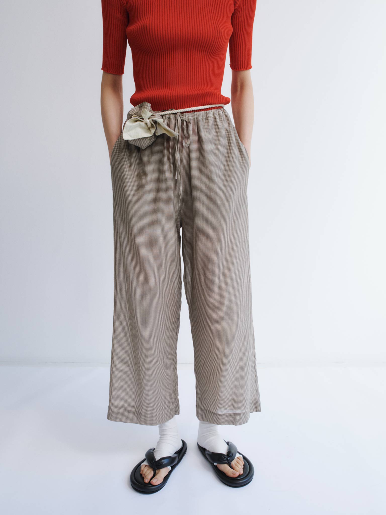 Rus Fue Pants - Gingham Toffee