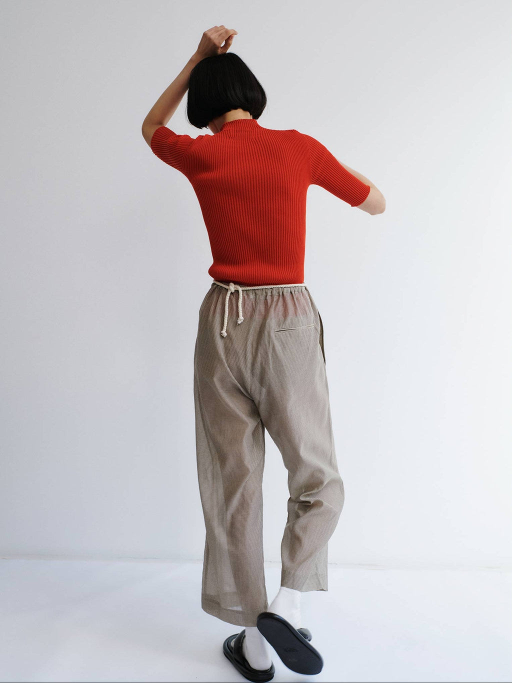 Rus Fue Pants - Gingham Toffee