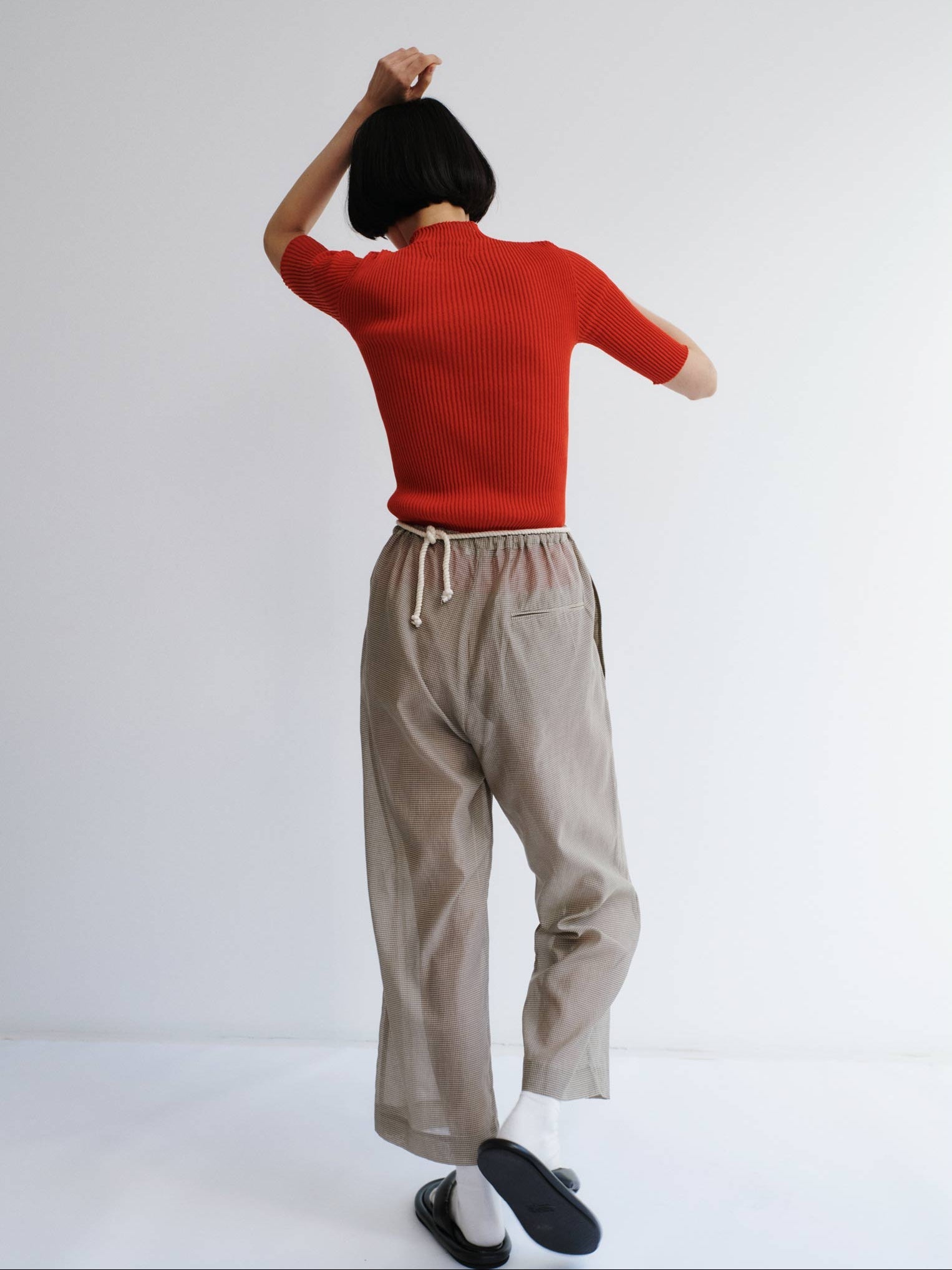 Rus Fue Pants - Gingham Toffee