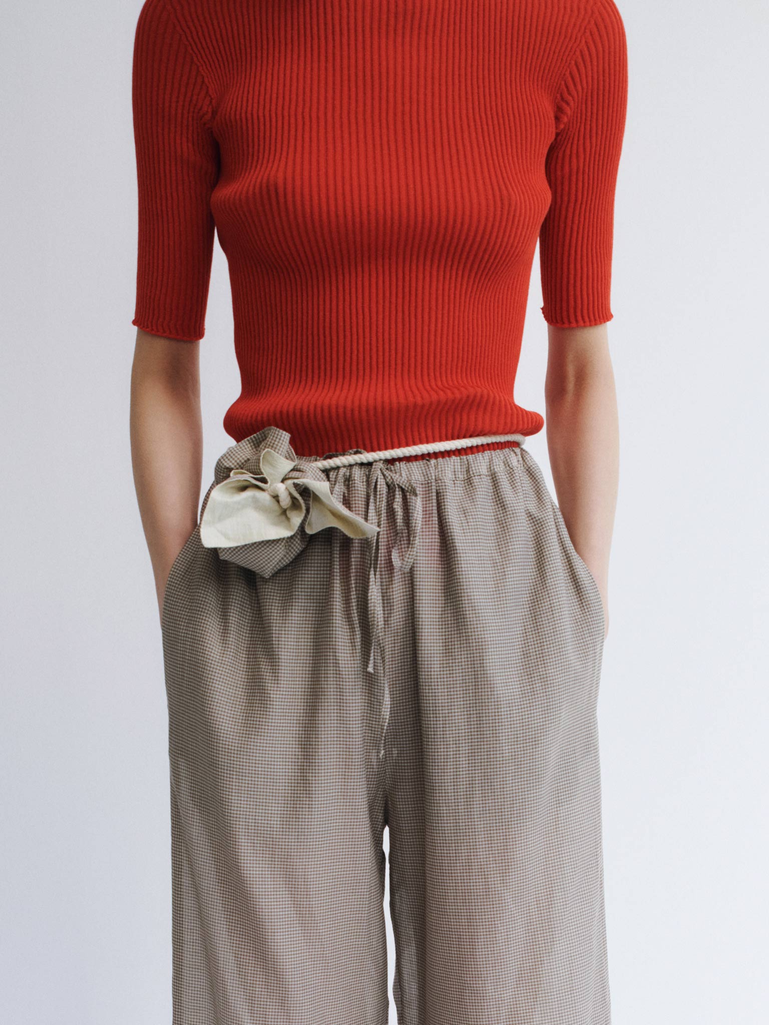 Rus Fue Pants - Gingham Toffee