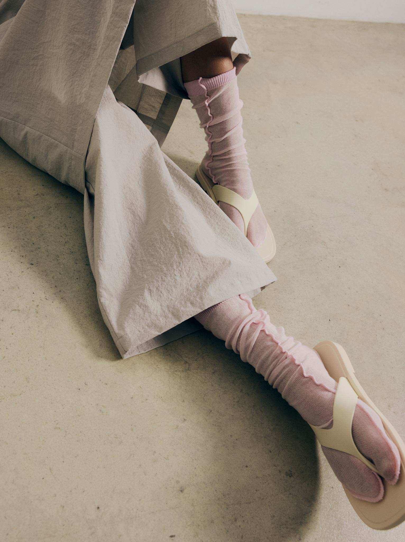 Rus Fuji Socks - Pale Pink