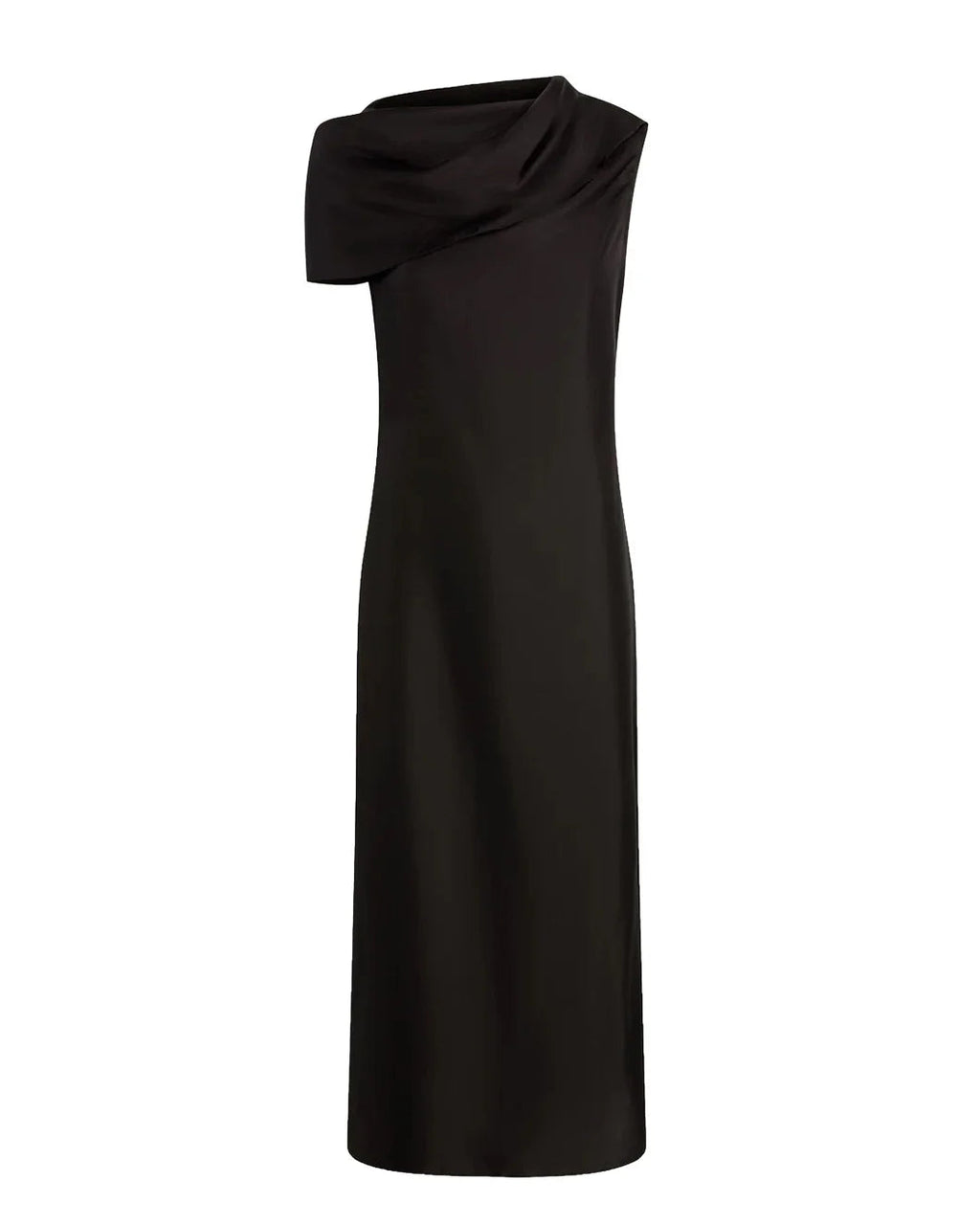 Argent Funnel Neck Dress - Black