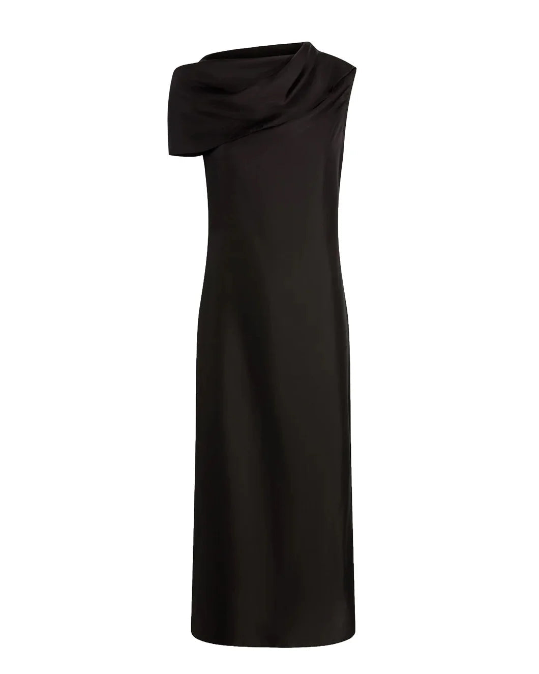 Argent Funnel Neck Dress - Black