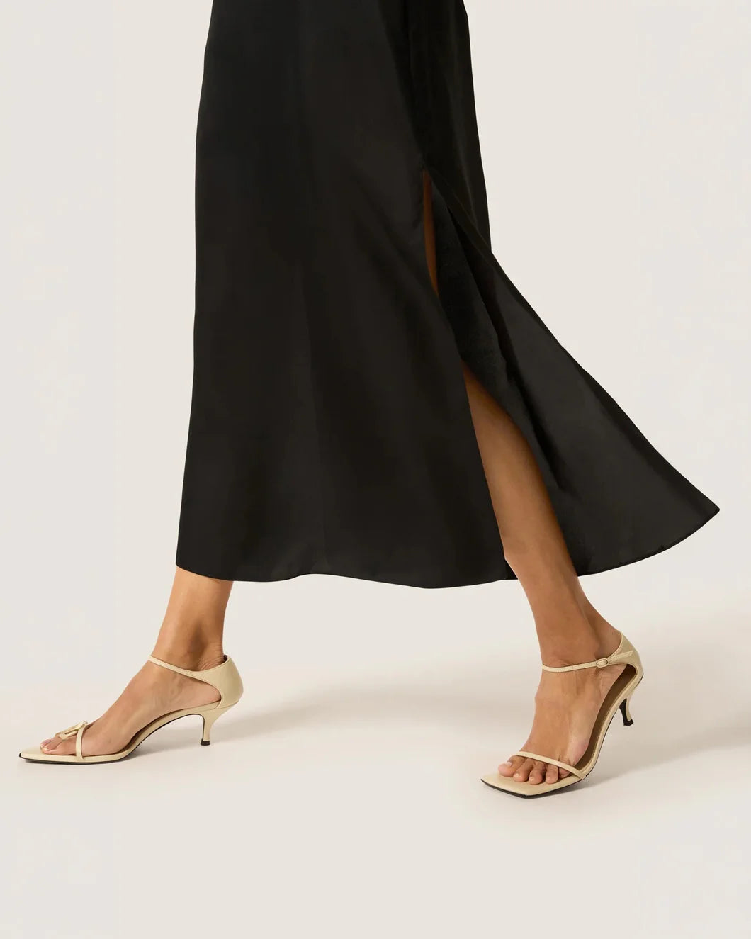 Argent Funnel Neck Dress - Black
