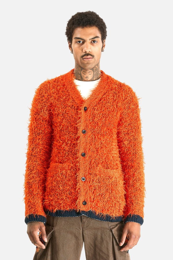 sacai Furry Knit Cardigan