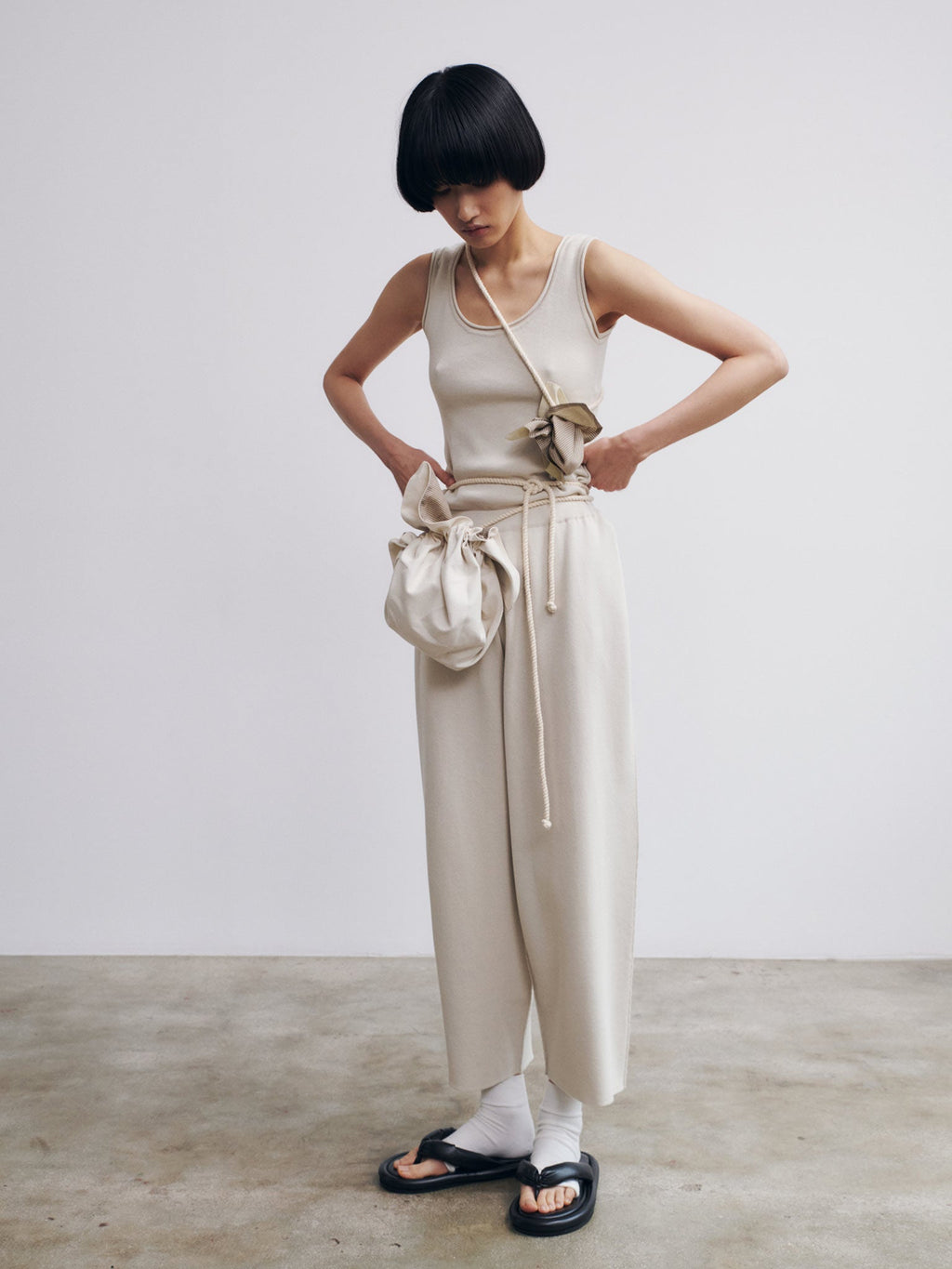 Rus Futon Pants - Stone Beige