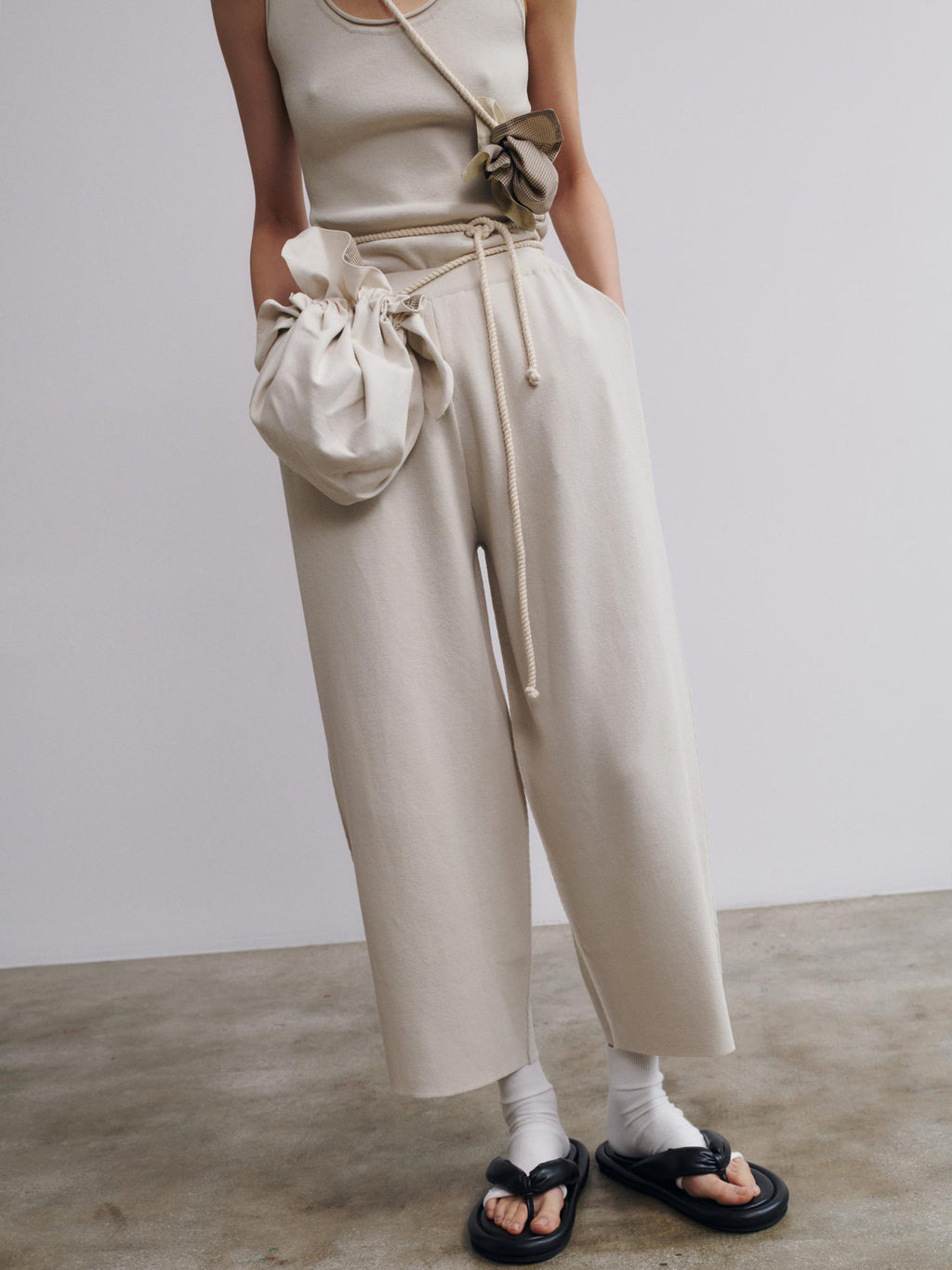 Rus Futon Pants - Stone Beige