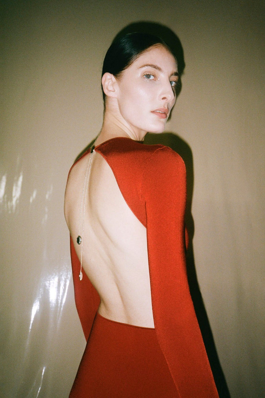 GALVAN LONDON Globe Chain Vega Dress - Rouge Piaf