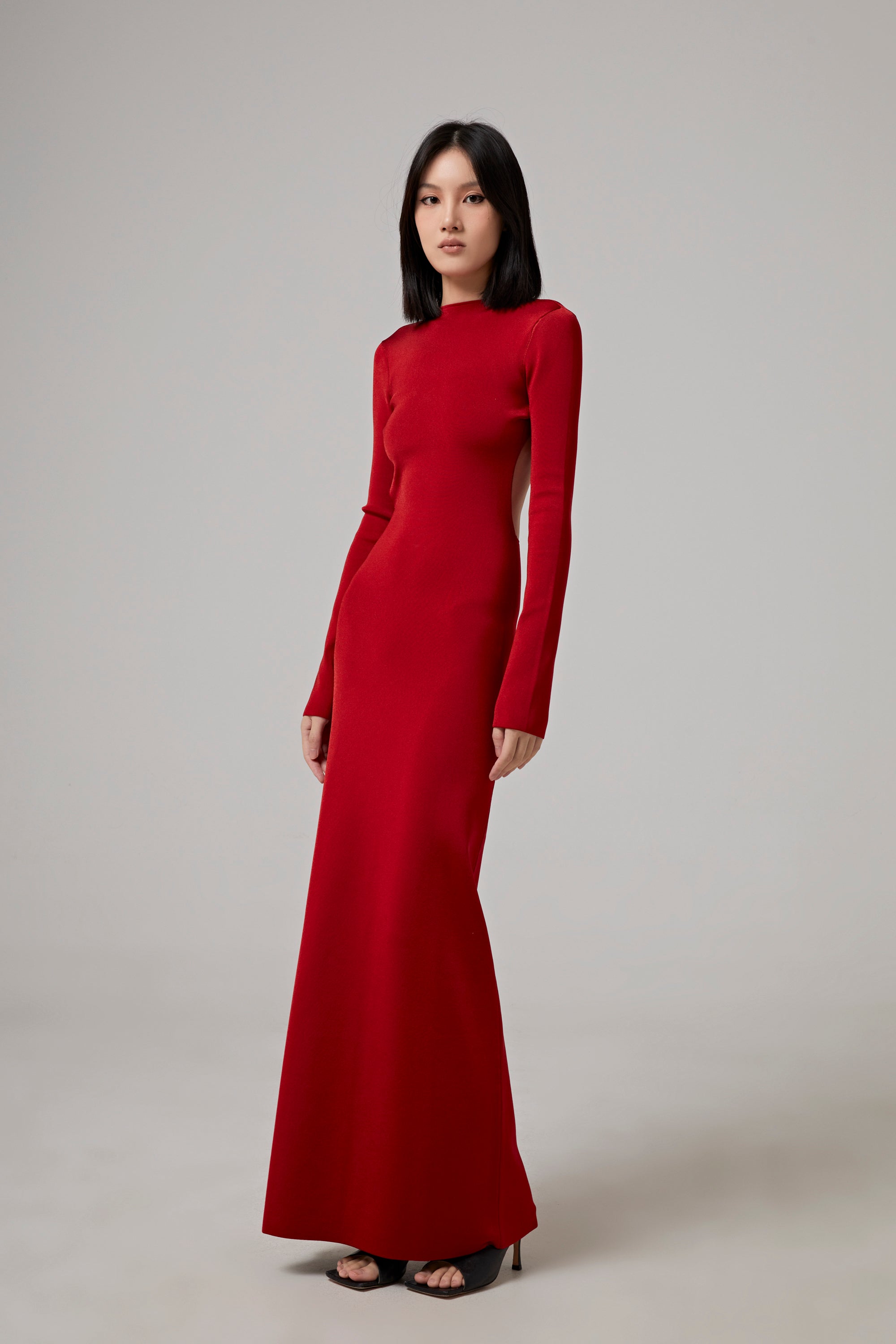 GALVAN LONDON Globe Chain Vega Dress - Rouge Piaf