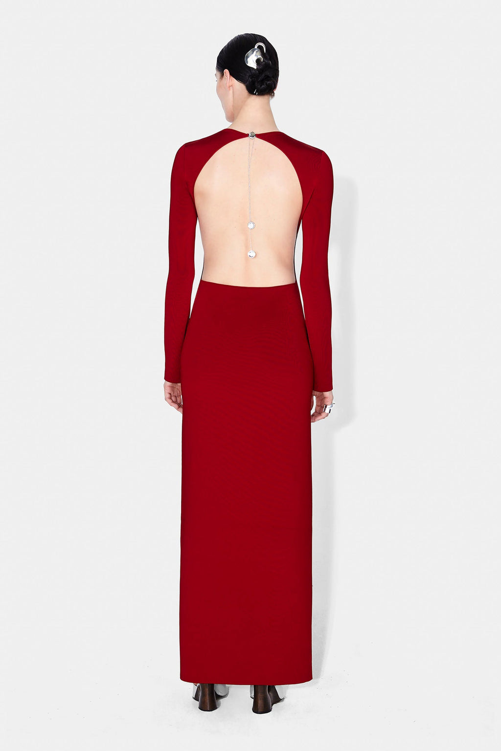 GALVAN LONDON Globe Chain Vega Dress - Rouge Piaf