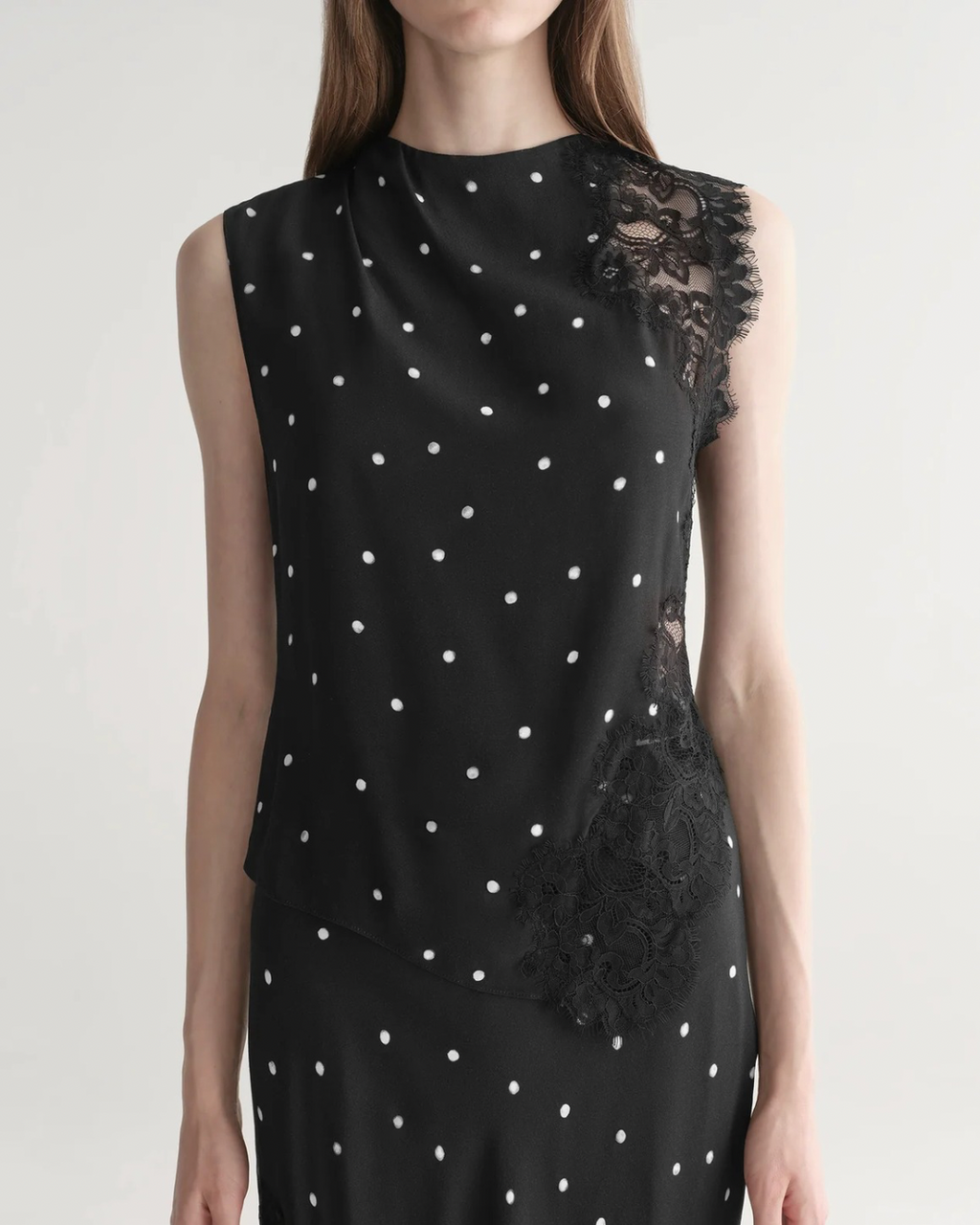 A.L.C. Gracie Top - Black/Cream