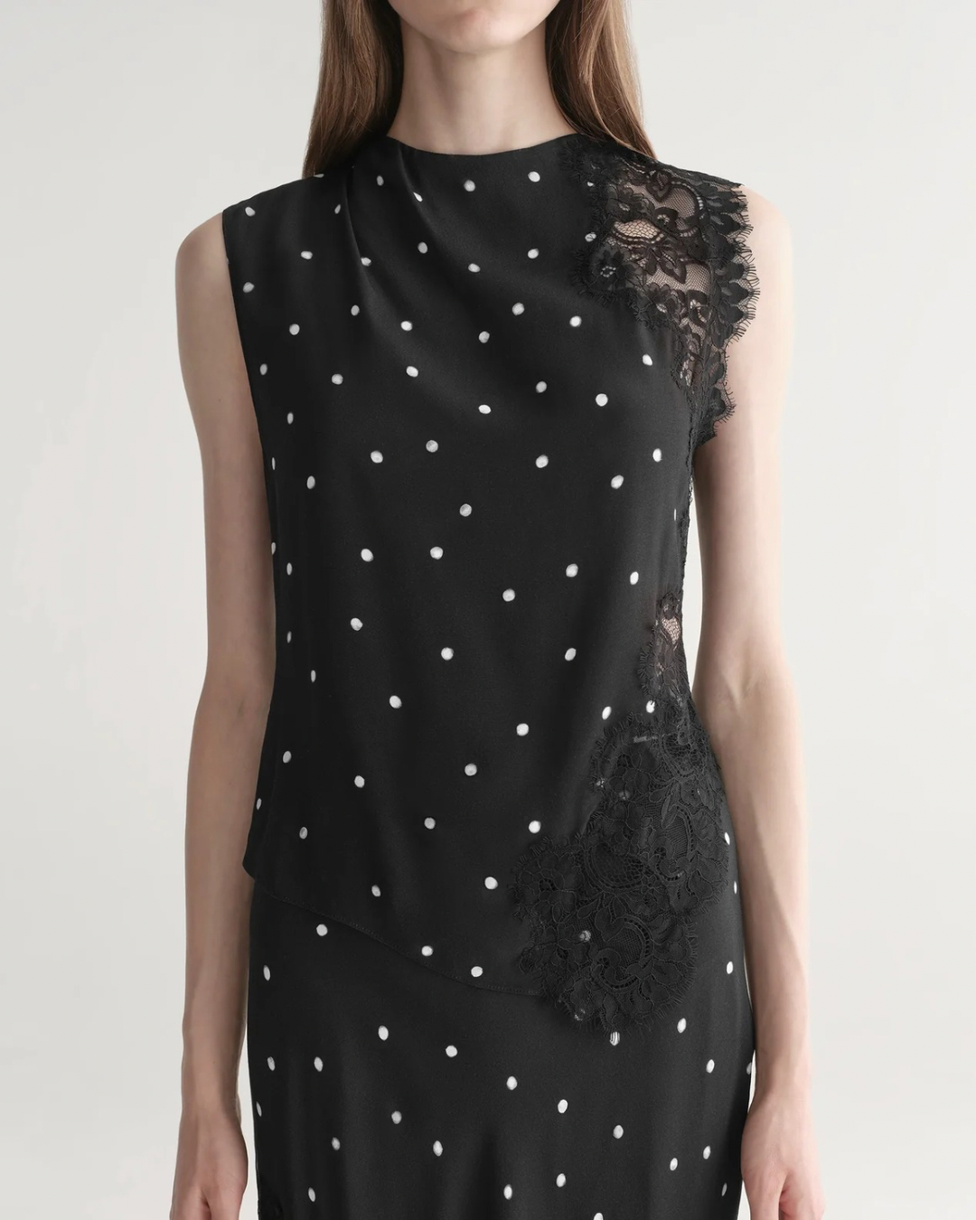 A.L.C. Gracie Top - Black/Cream