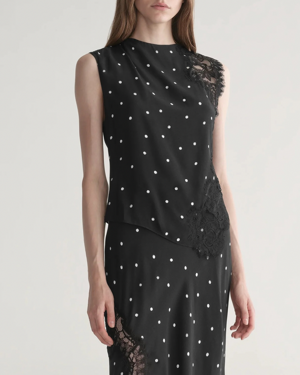 A.L.C. Gracie Top - Black/Cream