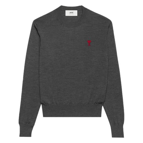 AMI HKS111KN0025055 Sweater - Gray