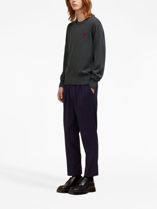 AMI HKS111KN0025055 Sweater - Gray