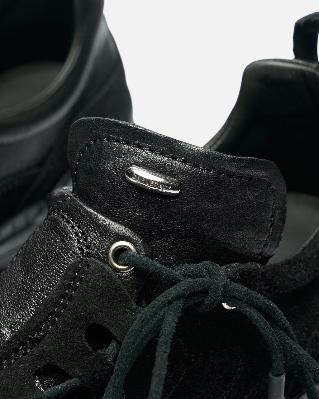 Our Legacy Gabe in Stealth Black Leather Shoes