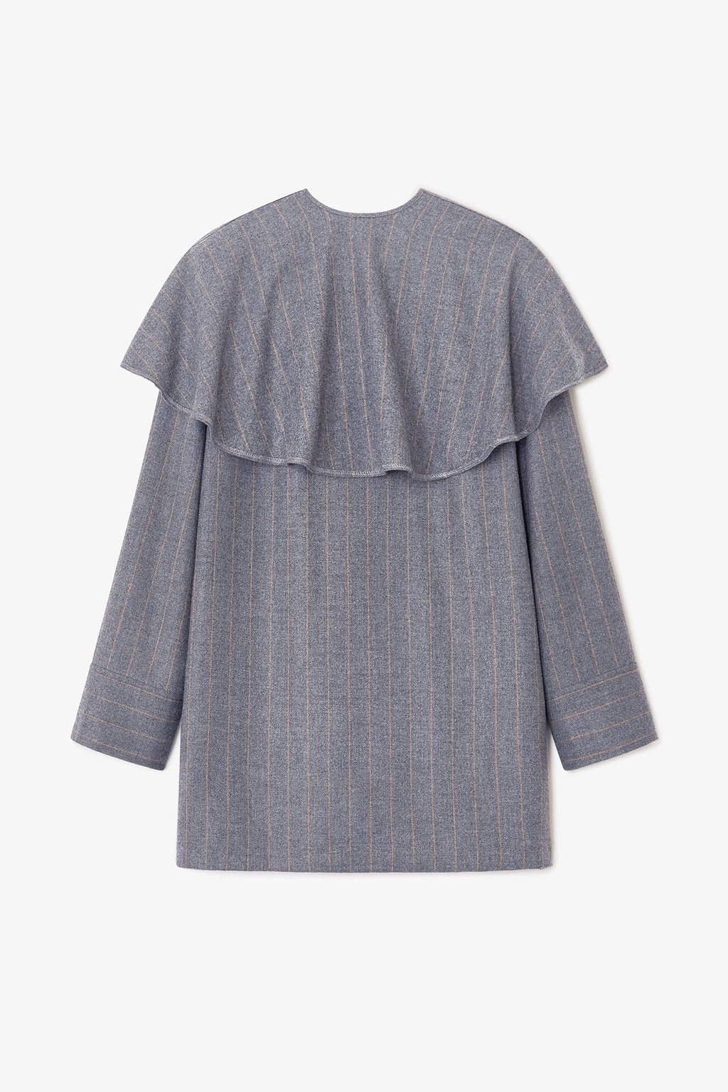 Ganni Stripe Circle Collar Dress