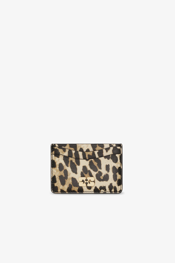 Ganni Card Holder Leopard