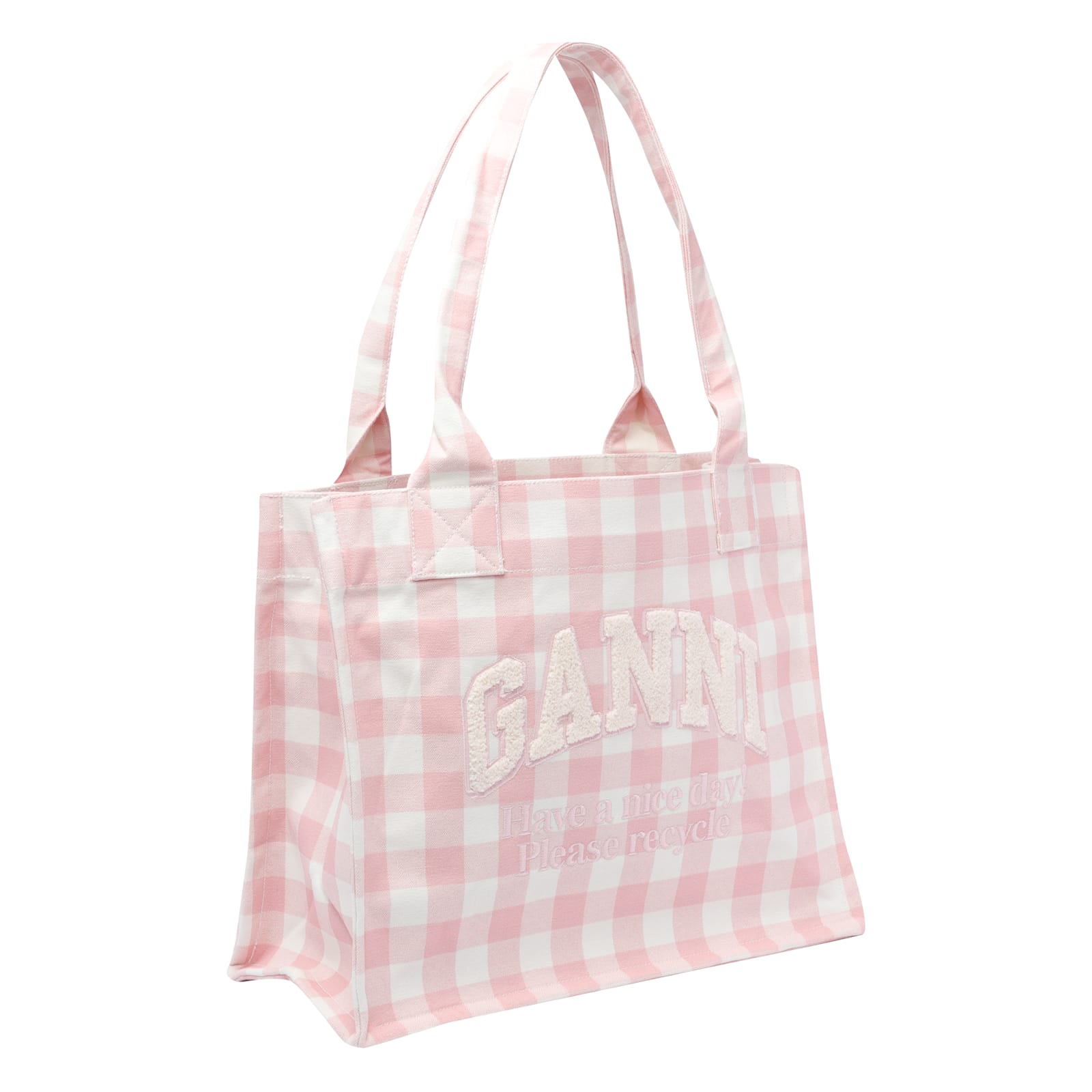 Ganni Large Easy Shopper Bag - Pink
