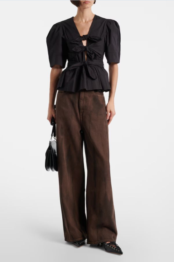 Ganni Overdyed Heavy Denim Baggy Jeans