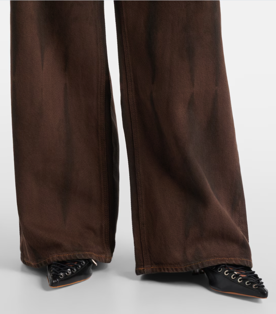 Ganni Overdyed Heavy Denim Baggy Jeans