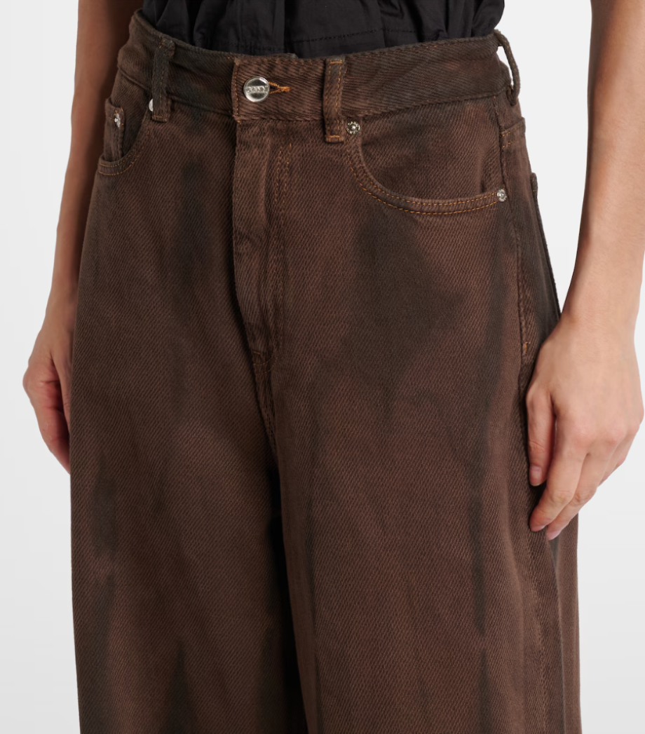 Ganni Overdyed Heavy Denim Baggy Jeans