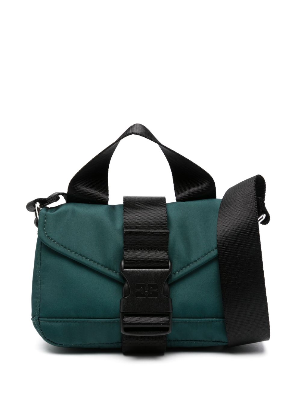 Ganni Recycled Tech Mini Satchel - Forest Night