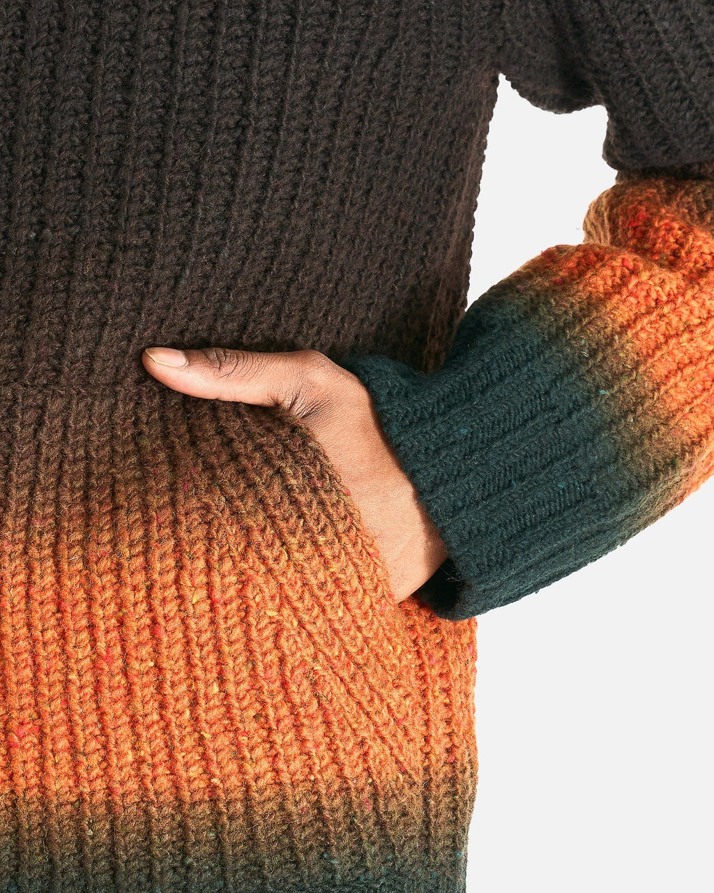 sacai Garment Dye Wool Knit Cardigan