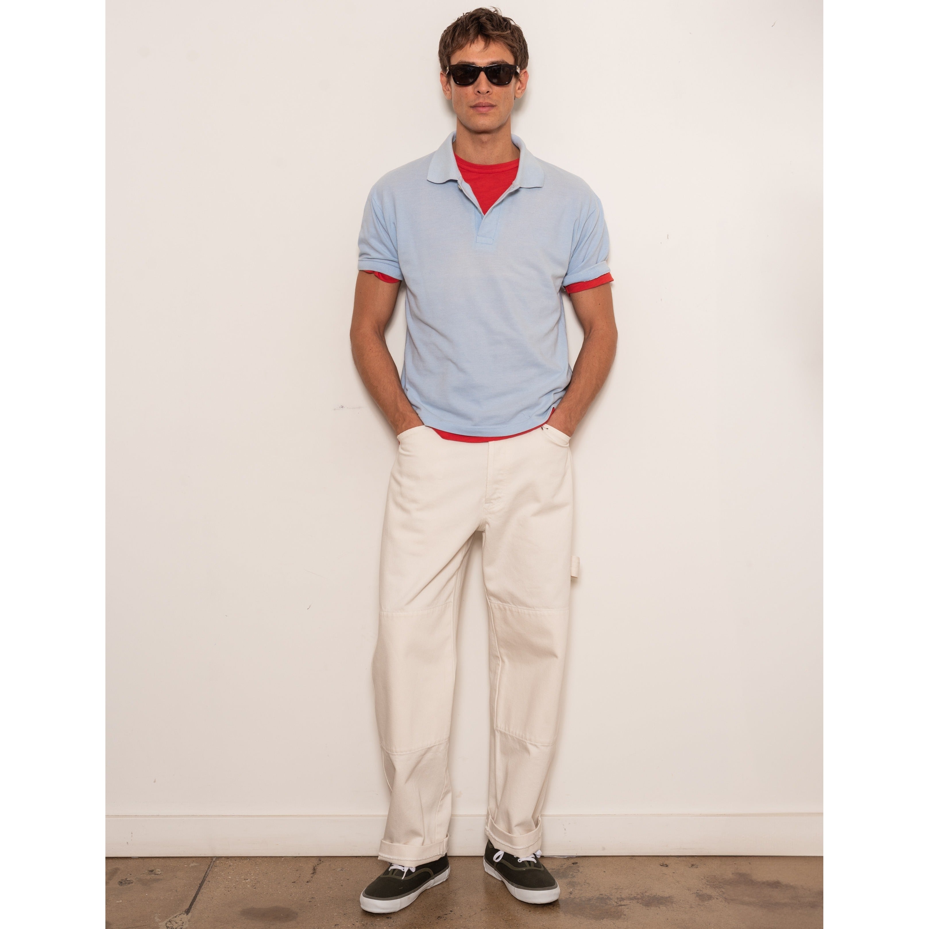 Alex Mill Garment Dyed Polo in Pique Cotton