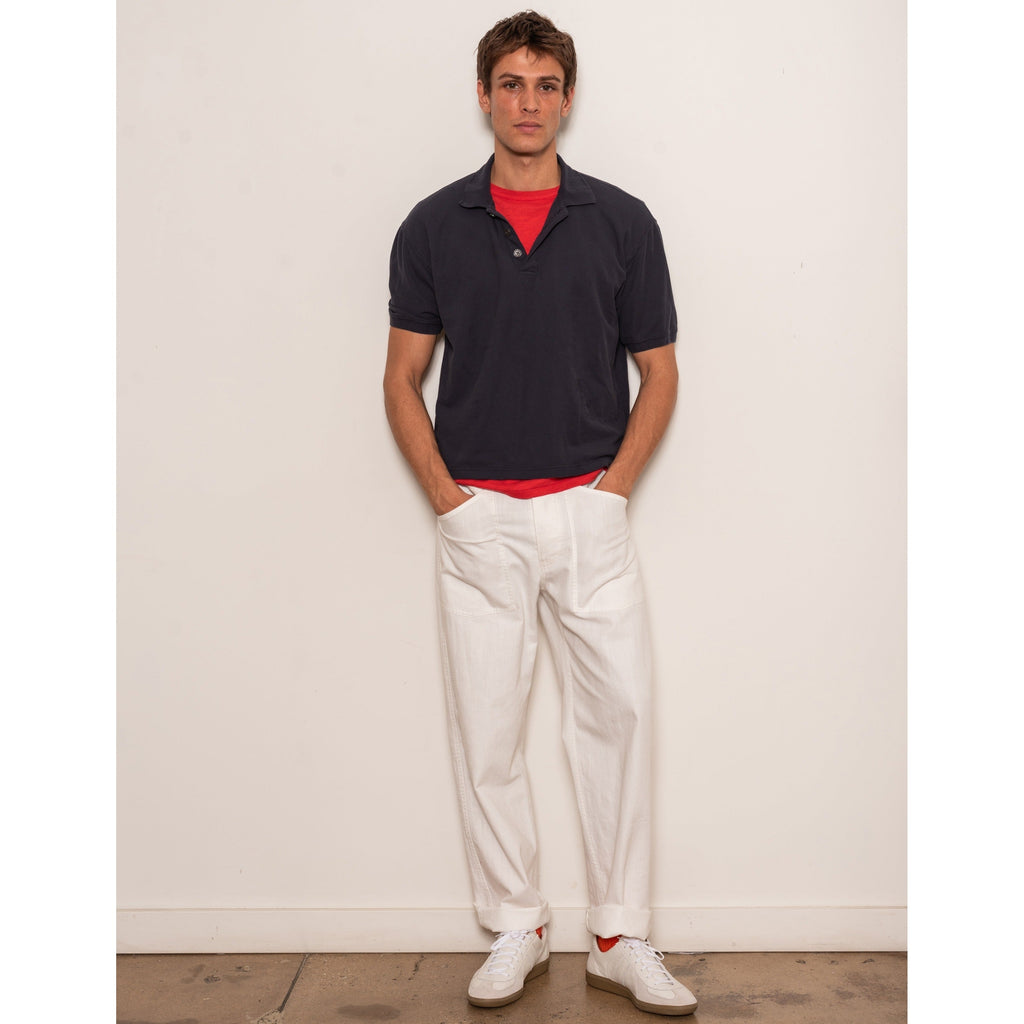 Alex Mill Garment Dyed Polo in Pique Cotton