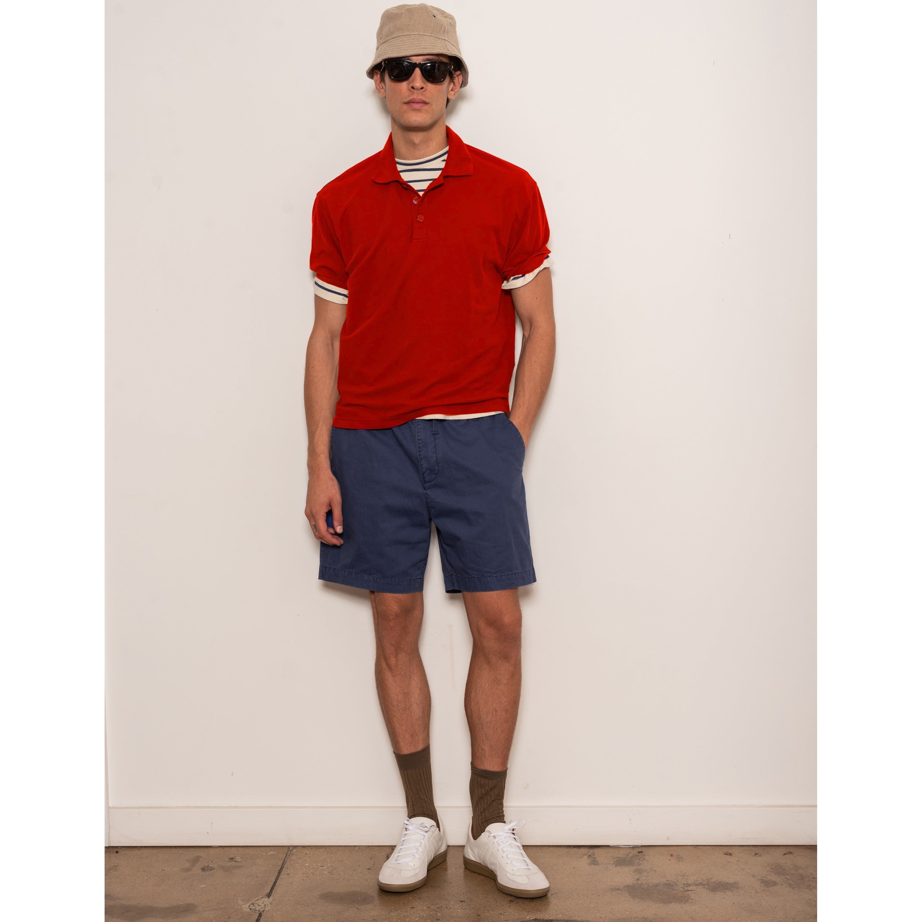 Alex Mill Garment Dyed Polo in Pique Cotton