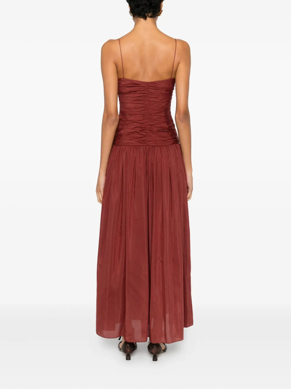 Matteau Gathered Drop Waist Dress - Maroc