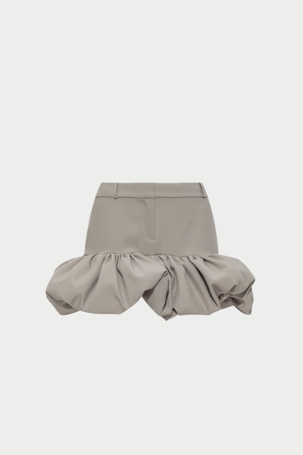 Coperni Gathered Hem Tailored Skirt - Beige