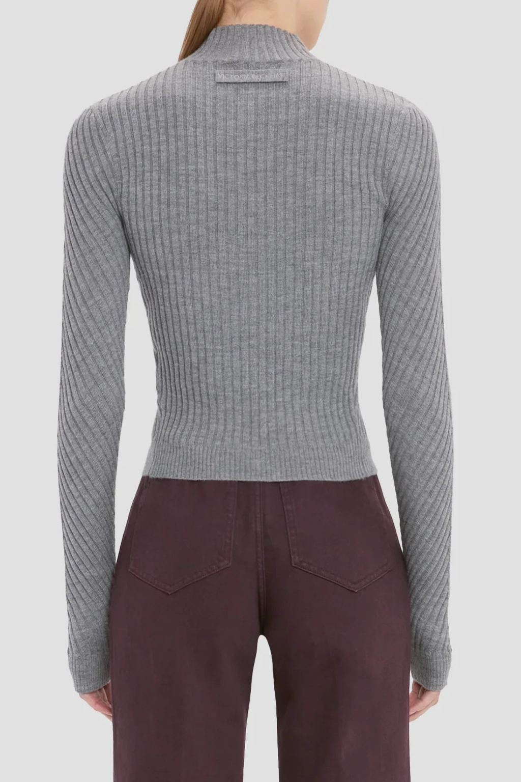 Victoria Beckham Georgia Sweater - Grey Marl