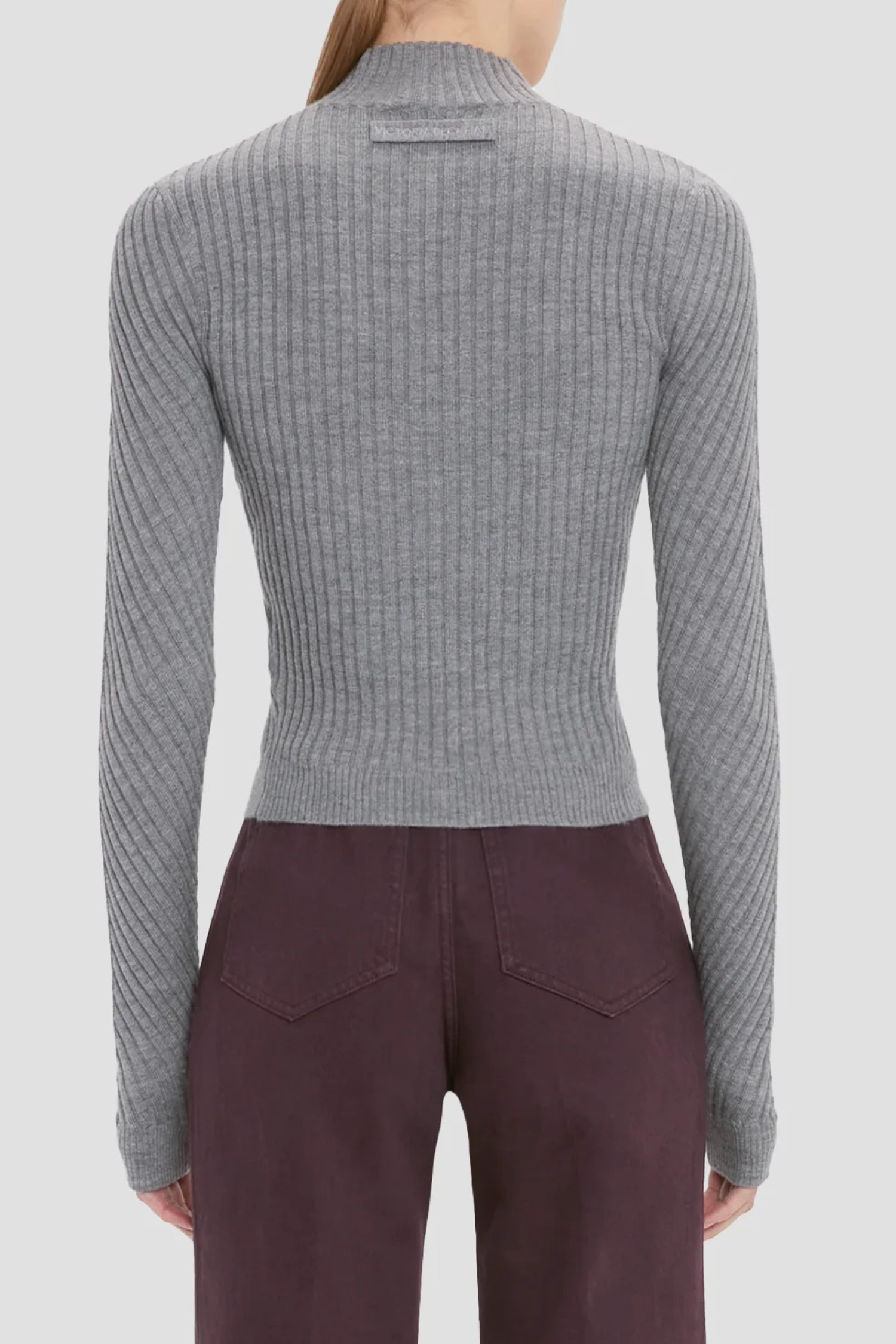 Victoria Beckham Georgia Sweater - Grey Marl