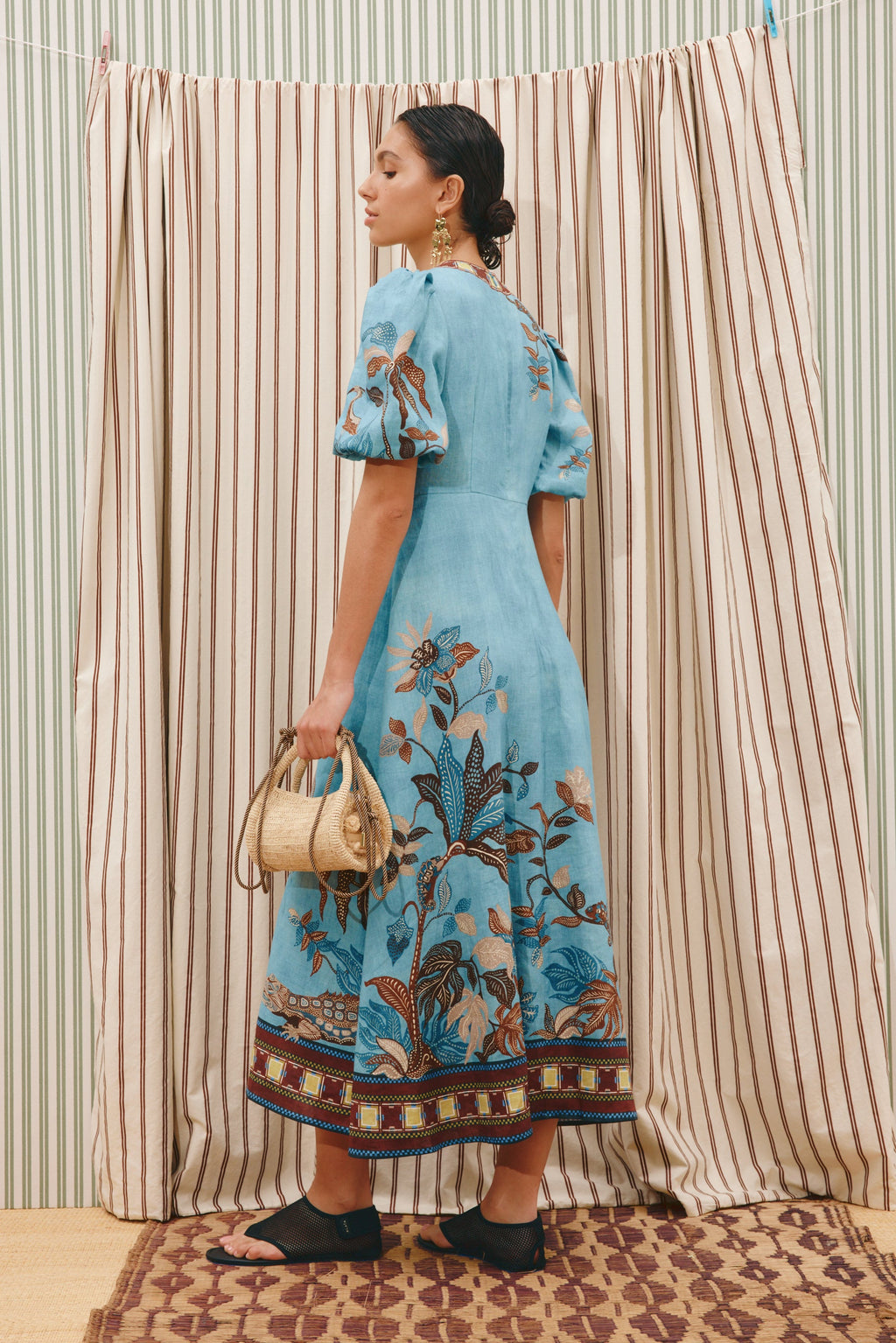 ALEMAIS Georgie Midi Dress