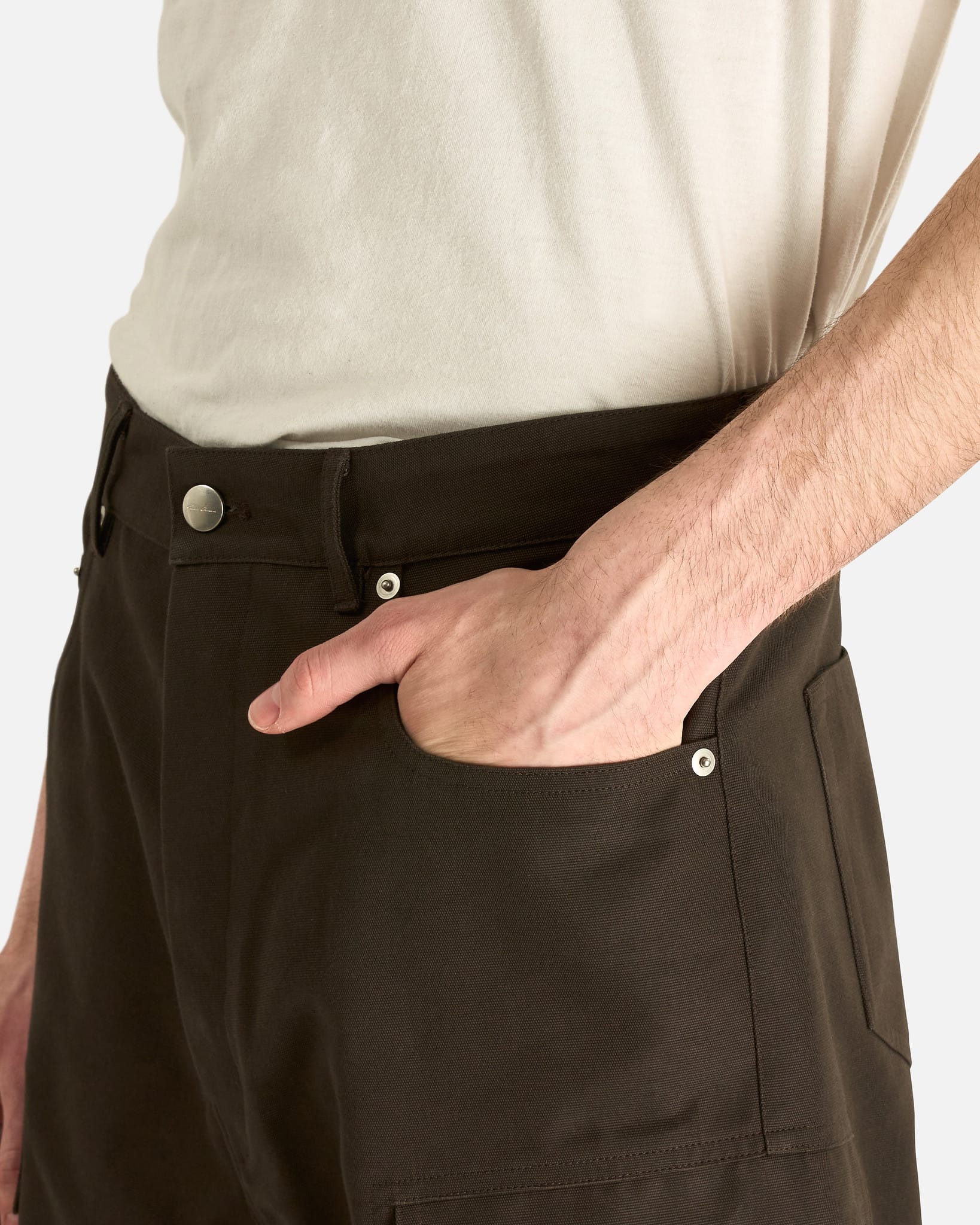 Rick Owens Geth Cargo Pants - Dark Dust