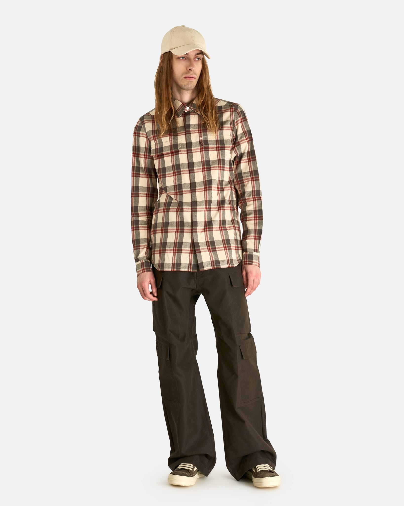Rick Owens Geth Cargo Pants - Dark Dust