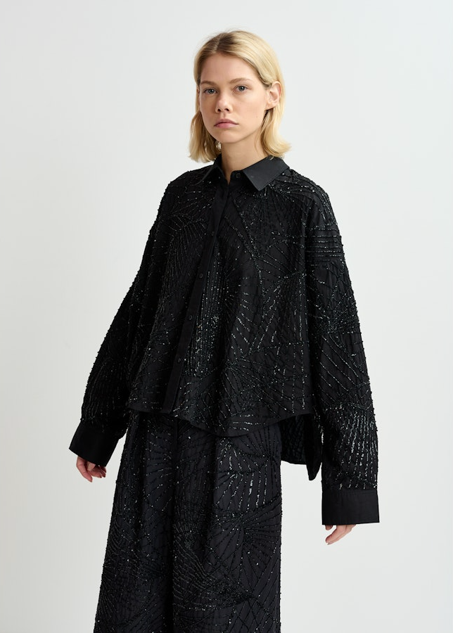 Essentiel Antwerp Gibra Sequined Blouse - black