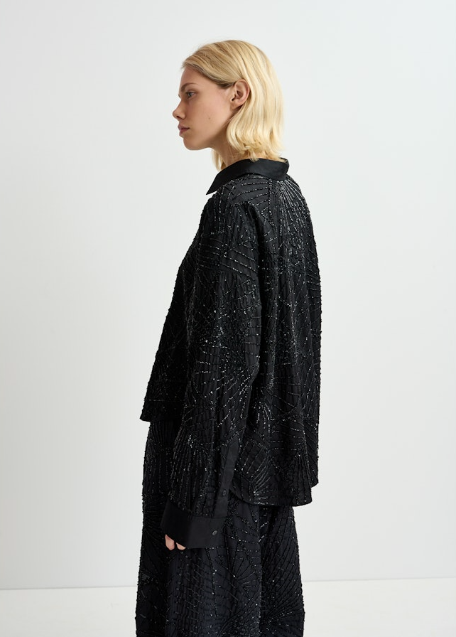 Essentiel Antwerp Gibra Sequined Blouse - black