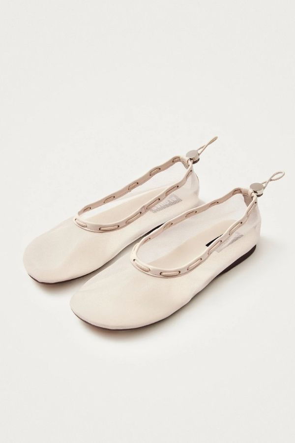 Alohas Gill Mesh Ballet Flats - White