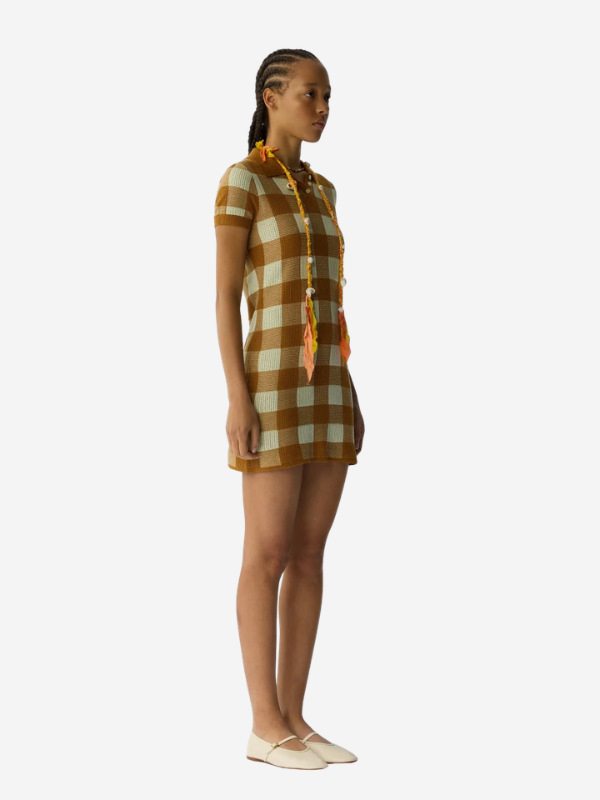 Guest in Residence Gingham Polo Dress