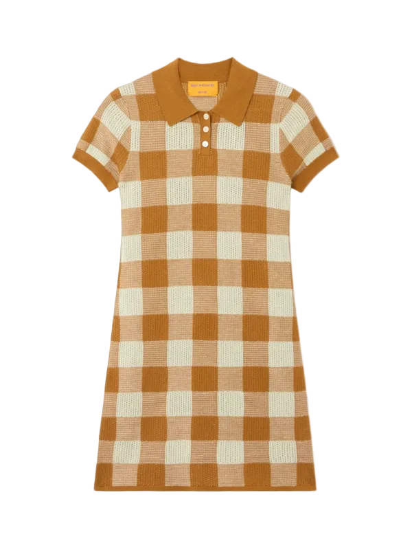 Guest in Residence Gingham Polo Dress