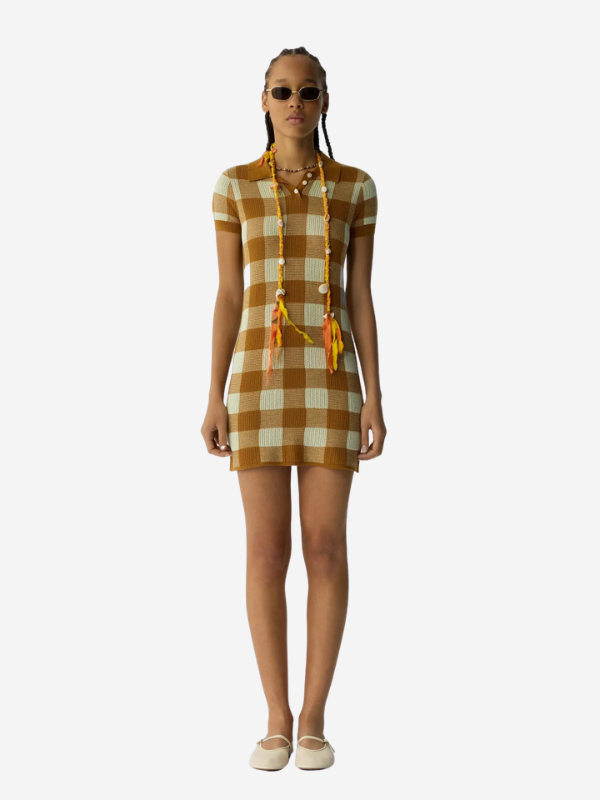 Guest in Residence Gingham Polo Dress