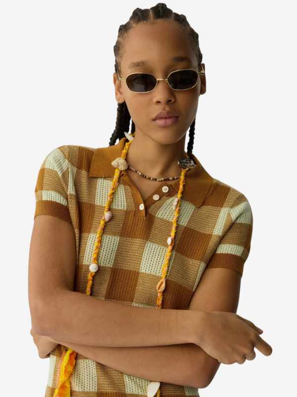 Guest in Residence Gingham Polo Dress