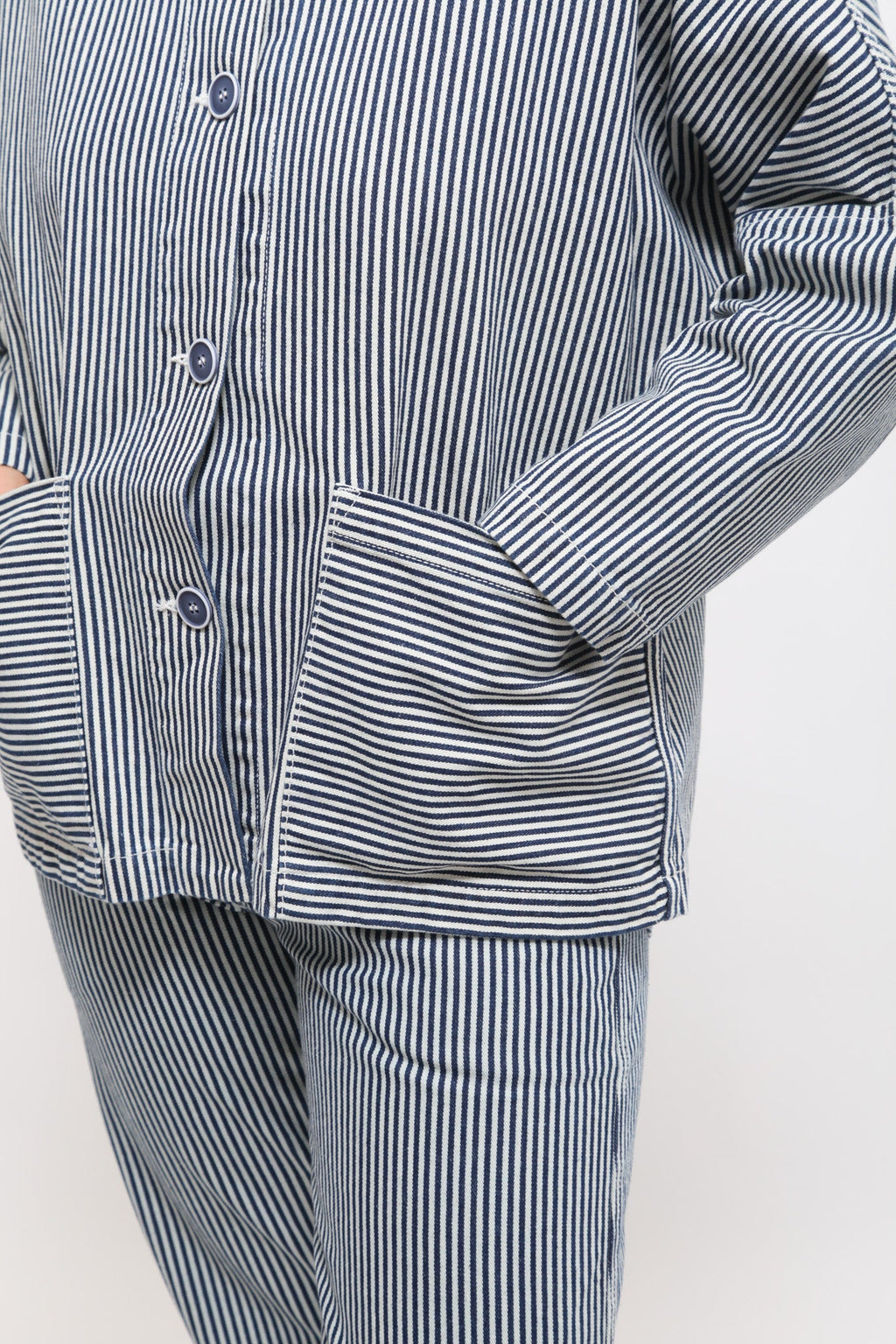 Gravel & Gold Marram Jacket - Conductor Stripe