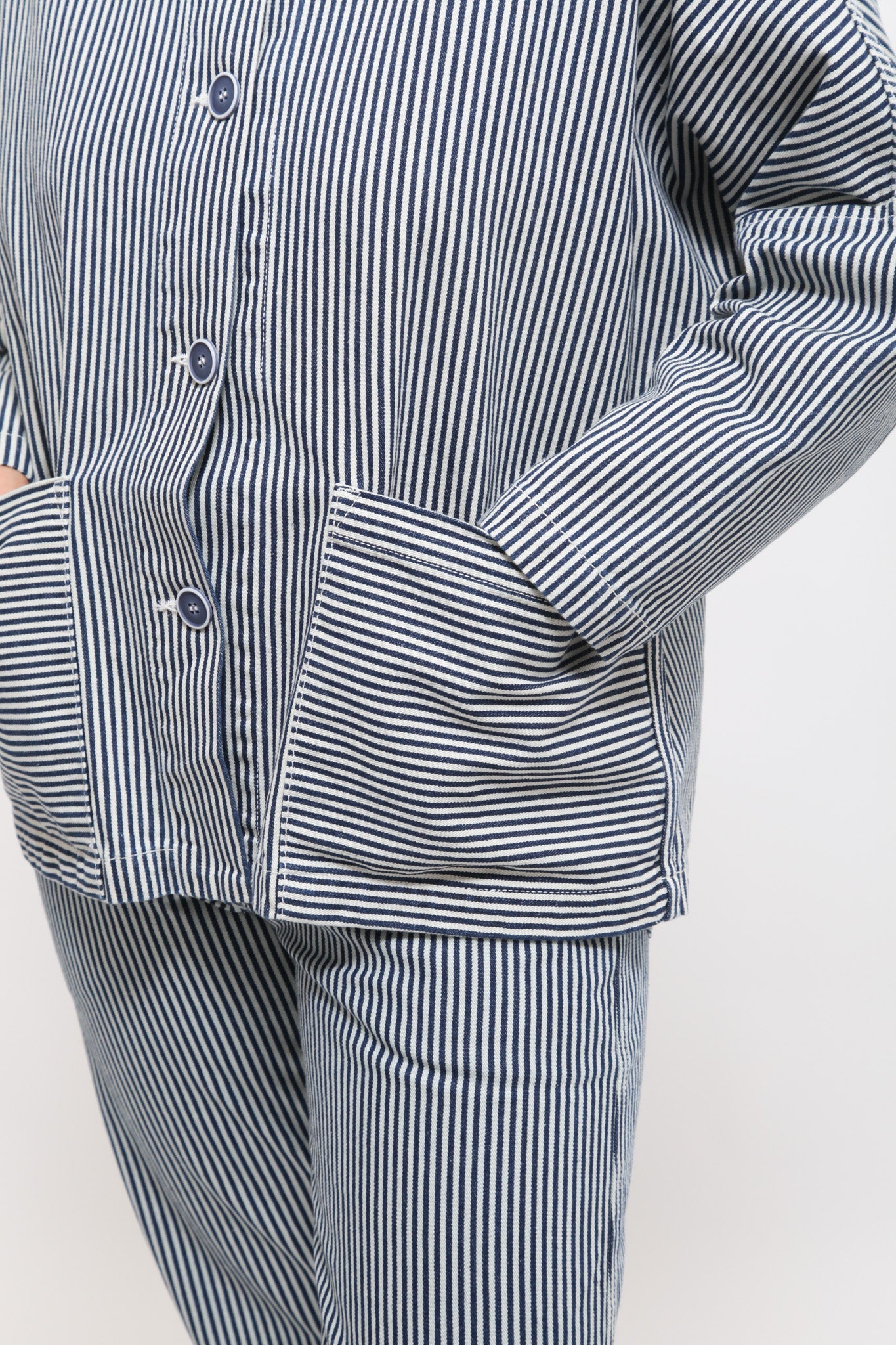 Gravel & Gold Marram Jacket - Conductor Stripe