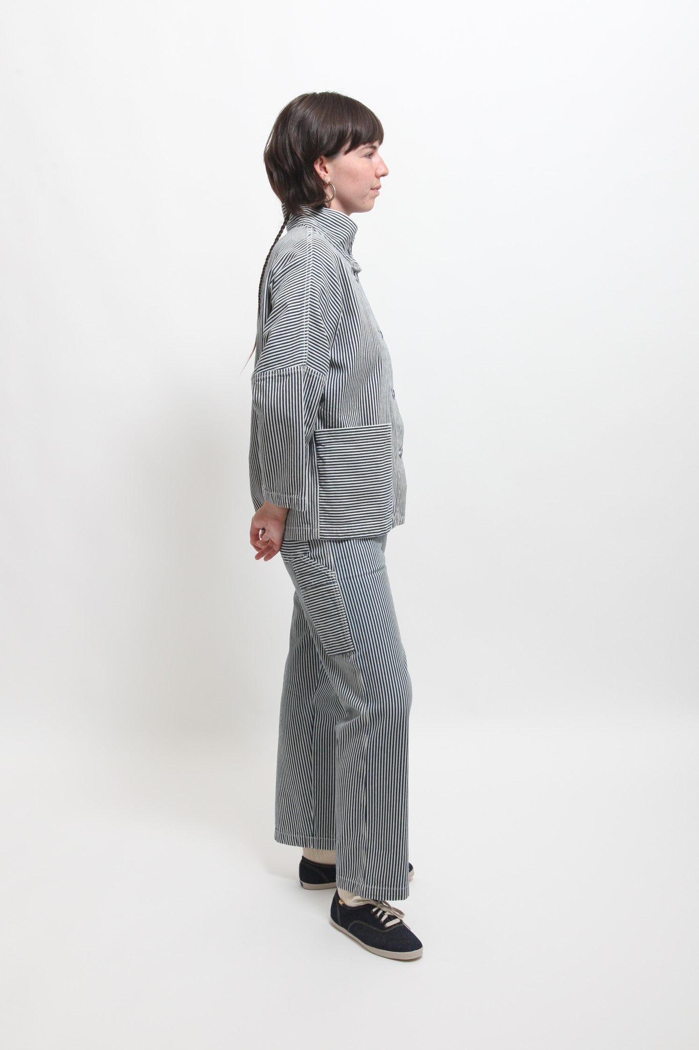 Gravel & Gold Marram Jacket - Conductor Stripe