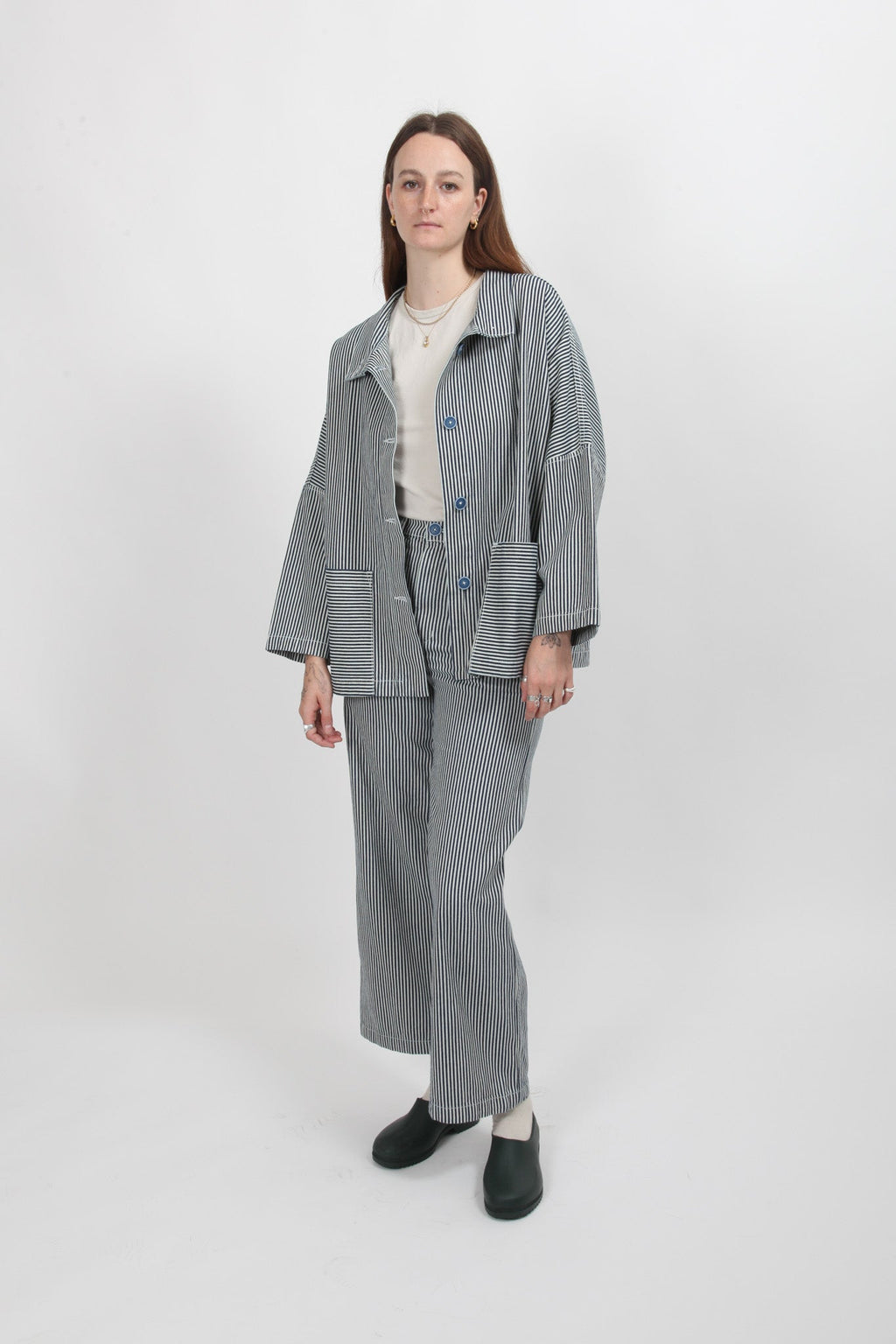 Gravel & Gold Marram Jacket - Conductor Stripe