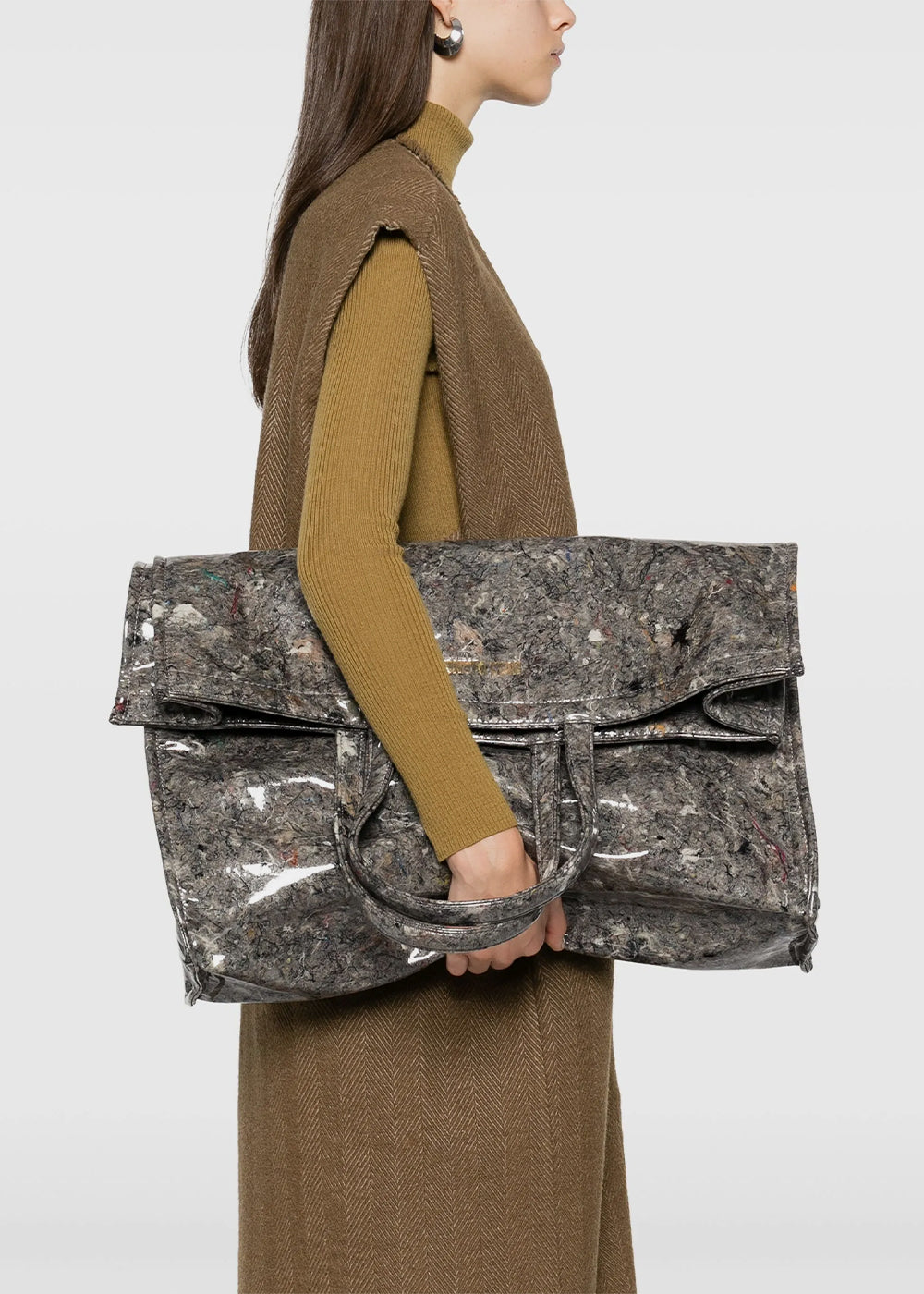 Uma Wang Big Shopping Bag - Grey Brown
